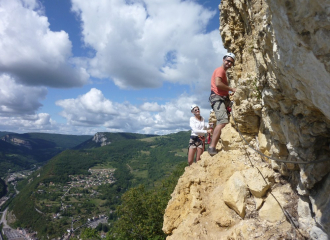 Via Ferrata de la Guinguette avec Lézard des bois