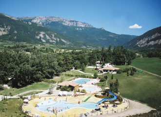 Vue aérienne piscine