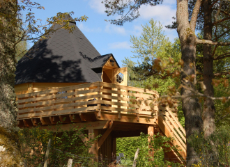 Cabane vue d'extérieur