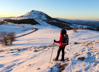 Séjour : aventure nordique en bivouac/igloo dans les Monts d'Ardèche
