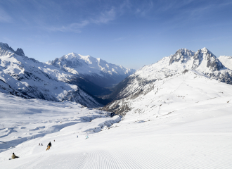 Vue panoramique depuis le haut du domaine