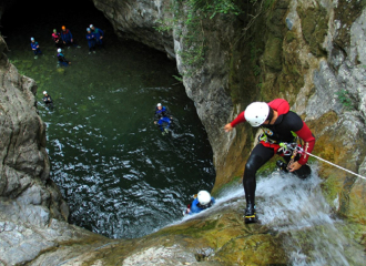 Canyoning_rappel