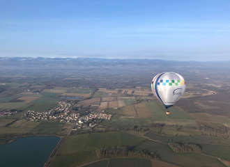 Vol en montgolfière avec Air show