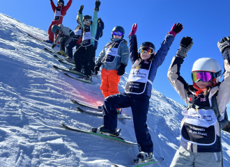 Group ski lesson