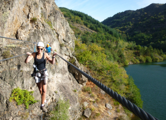 Via Ferrata - Le Lac de Villefort avec le BMAM