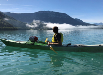 Kayak de randonnée sur le Lac d'Aiguebelette