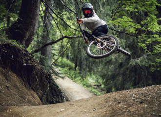 Piste VTT la Serpentine du Bike Park de Châtel