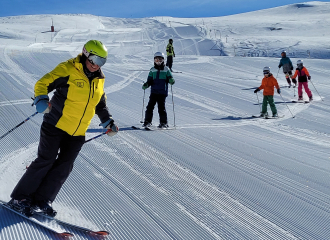 Cours de ski particulier en petit groupe