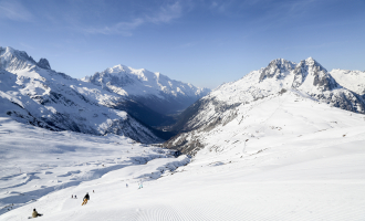 Vue depuis Balme hiver