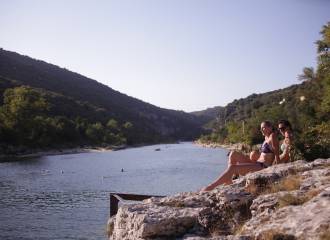 La Plage de Sauze à Saint-Martin-d'Ardèche