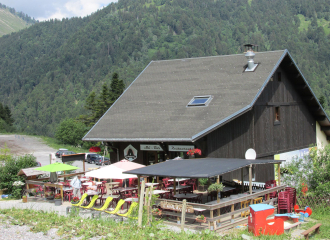 Traditional restaurant at La Sambuy ski resort