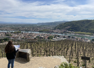 Point de vue sur Tain/Tournon et la vallée du Rhône
