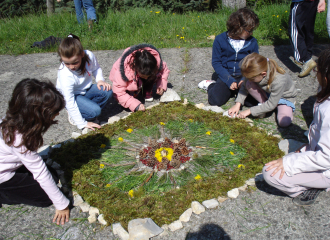 Classe decouverte land art drome iddj