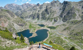 Photo belvédère Belledonne vue lacs Robert
