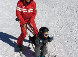 Photo of learning to ski and snowboard for baby in Chamrousse