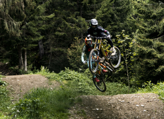 Piste VTT Vink Line partie inférieure -Bike Park de Châtel