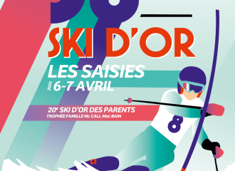 Affiche ski d'or ESF