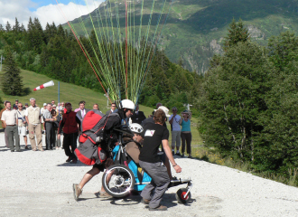 Baptême parapente handisport